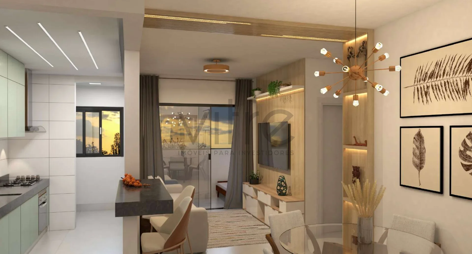 Marinna Residence | Apartamento 62 m² com 2 quartos e suíte no Santa Mônica